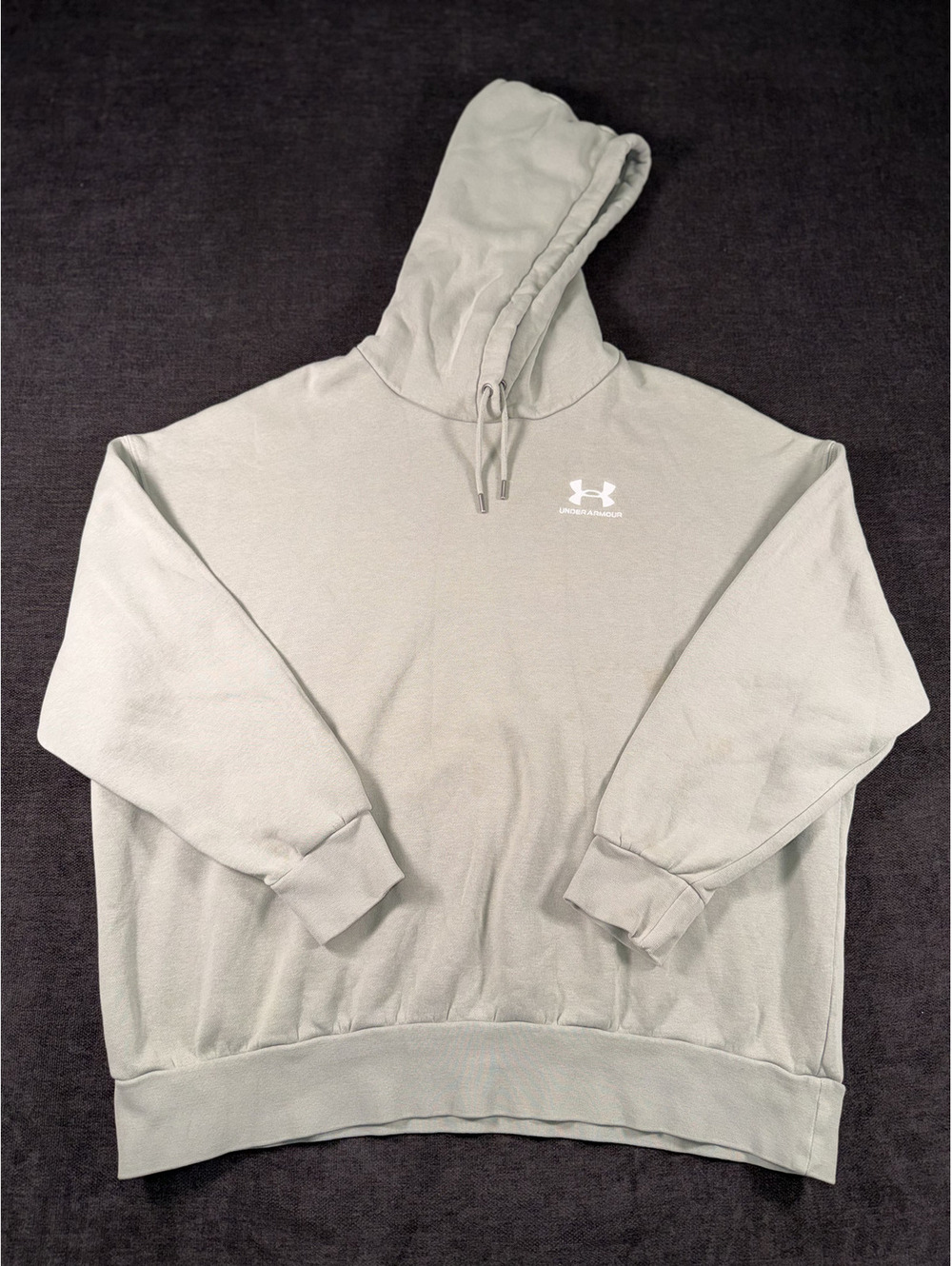 Under Armour Light Gray Hoodie Sweatshirt LG